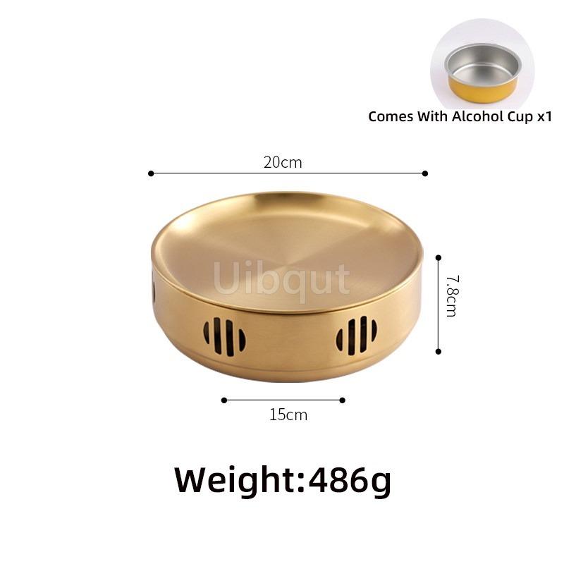 Barbecue Warming Stove Hot Skewer Magic Tool Commercial Dry Pot Stove Non Stick Barbecue Heater Alcohol Candle Heater Roasting