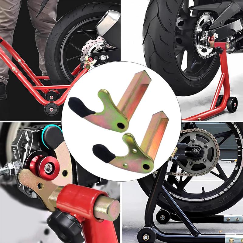 Motorcycle Rear Stand 2pcs Heavy Duty Motorcycle Stand Attachment Swingarm Spool Lift Stand Motorcycle Paddock Stand Hooks