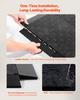 Female Garage Floors Transition Edge Kit, 15 PCS Sturdy PP Interlocking Modular Garage Floor Edging Slip-resistant, Easy Assembly Compatible Only With