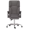 Massage Office Chair Grey Artificial Leather