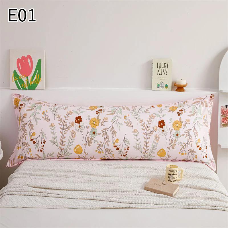 1Pcs 150Cm Lover One Piece Double Long Pillowcase Printed Home Sleeping Couple Pillow Cover Extended Bed Pillowcase Without Core