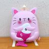Schoolbag1011 New Children's Eggshell Backpack Cartoon Kitten Boys and Girls Outdoor Leisure Backpack Kindergarten Small Schoolbag