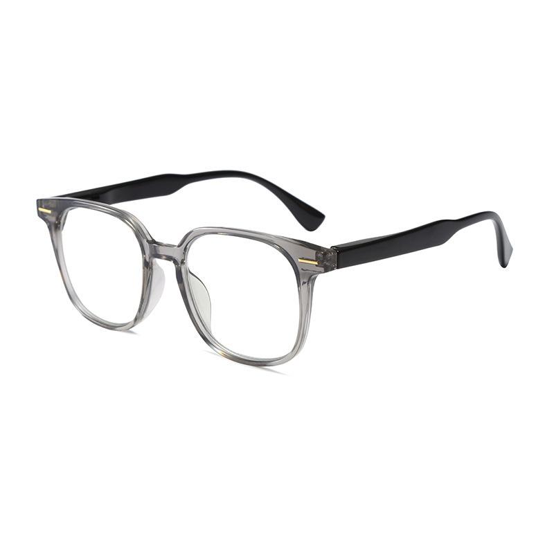 Square Retro Reading Glasses Large Frame High Definition Anti-Blue Reading Glasses Glasses