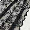 Long Lace Table Runner French Runner, Black & White Vintage for Coffee Table, Shoe Cabinet, Dining Rectangular Decorative Tablecloth Home Fine Crochet