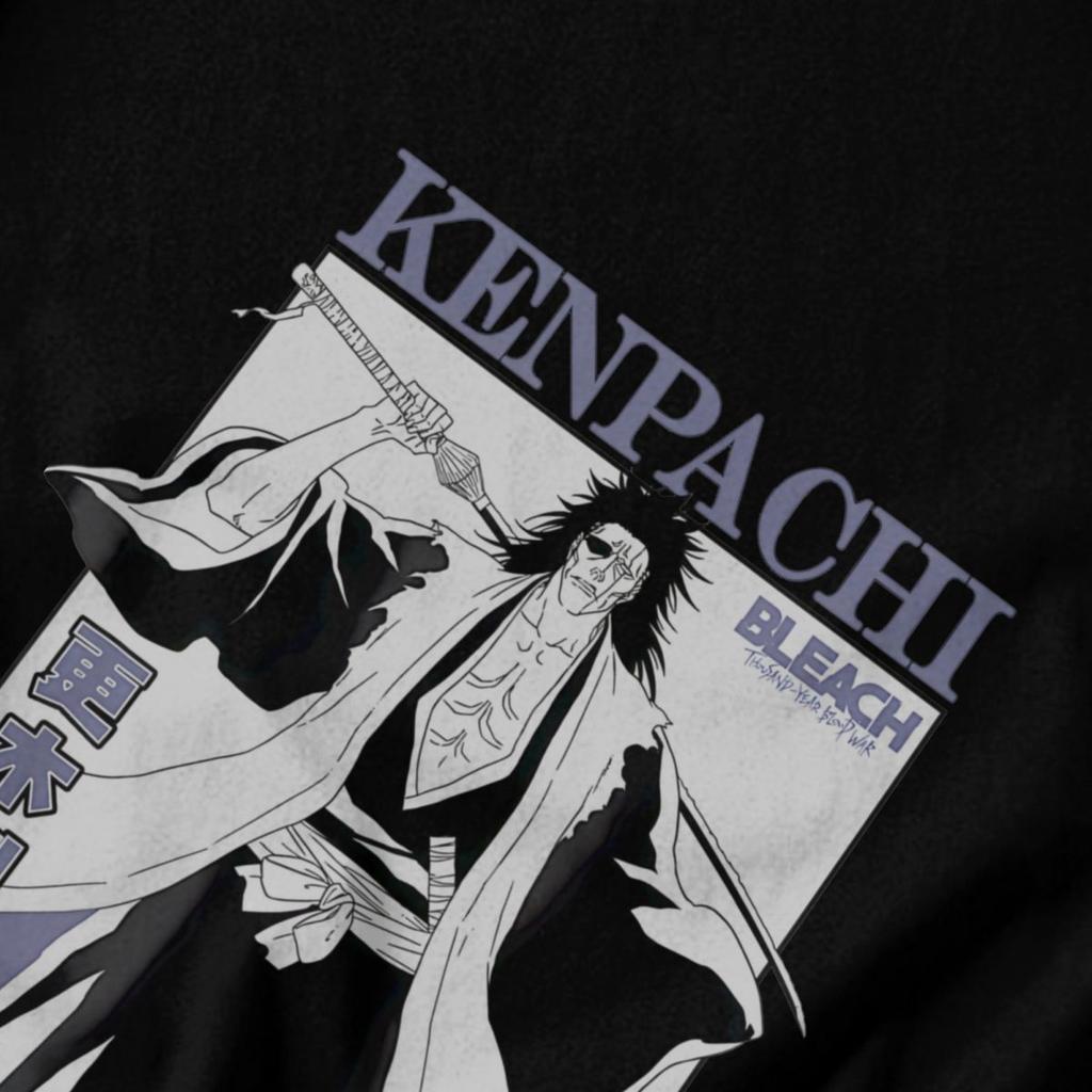 Men T Shirt Zaraki Kenpachi BLEACH Awesome Gifts Y2K Graphic Anime Unisex Clothing T Shirts