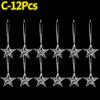 Clear Crystal Snowflake Icicle Pendants Acrylic Christmas Tree Ornaments Holiday New Year Home Party Hanging Decoration Supplies