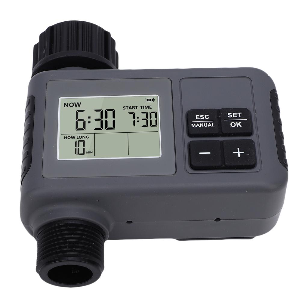 Automatic Irrigation Timer 7.25 116 PSI LCD Display Intelligent Timed Watering Controller with Rain Delay for Yard Lawn