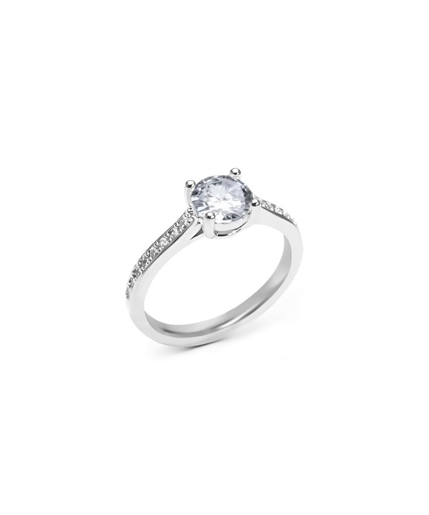 Smgt 4-Prong Solitaire Cubic Ring [Carat]