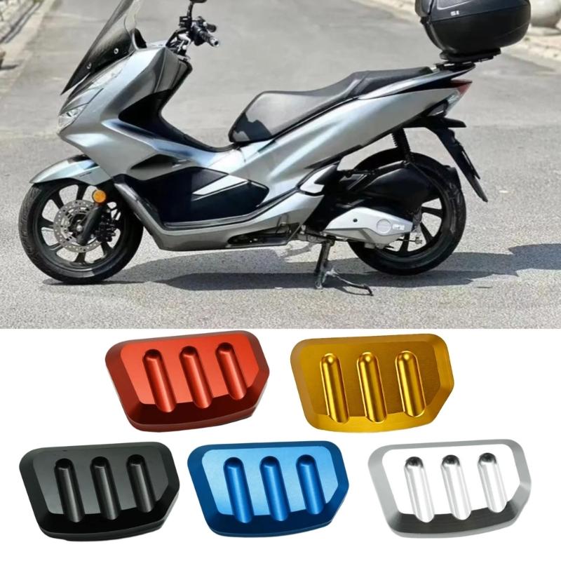 Side Stand Parking Support Plate Kickstand Pad for PCX125 PCX150 PCX160 Motorcycles, Machined Metal Extension Pad for Uneven Ground and Daily Parking