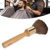 Ergonomic Handle Neck Duster Brush Beech Wood Barber Neck Duster Wooden Neck Duster  Barber Use