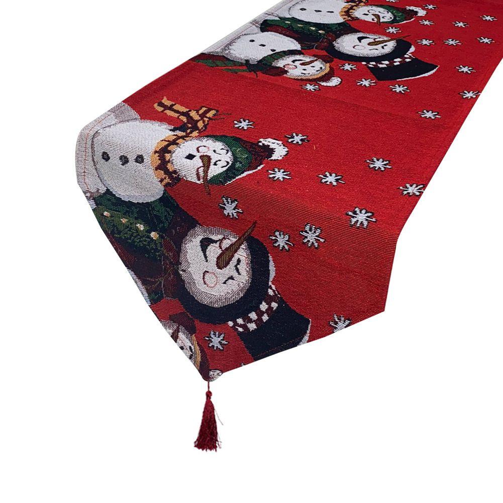 Festliche Stickerei 71" Weihnachts-Tischläufer Langlebige Weihnachts-Heimdekoration