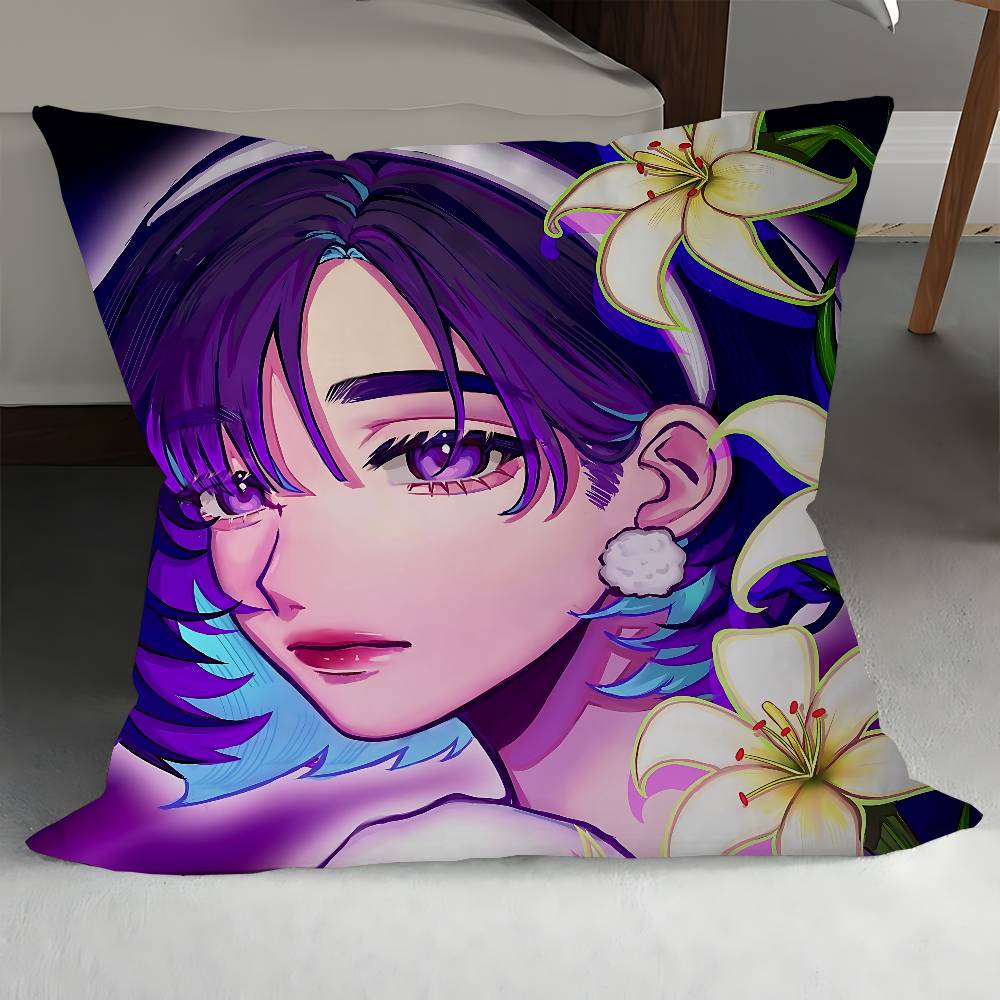 ALIEN STAGE Cartoon Cute Girl Sua Pillow Cover Sofa Cushion Cover Home Room Decoration Children Gift