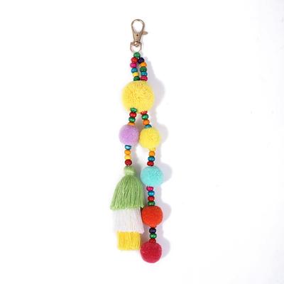 Clothing Accessories Wholesale Creative DIY Keychain Hanging Bag Pendant Colorful Fur Ornament Accessories Ball Tassel