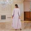 Embroidered Muslim Abaya - Middle Eastern Long Dress