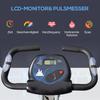 Exercise Bike Bicycle Trainer with 8-Level Adjustable Magnetic Resistance Height-Adjustable Steel Black+Grey