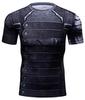 Men's Short Sleeve Sports T-Shirt Workout 3D Compression Quick Drying Training Men's Running Gym Fitness Top