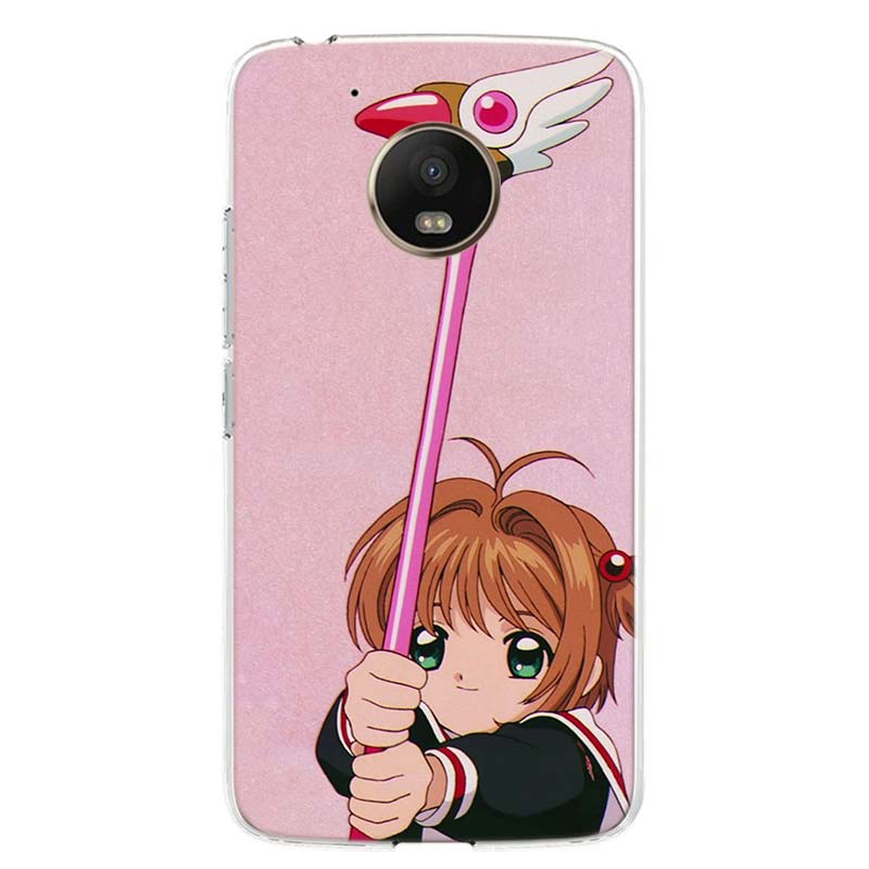 

Чехол для телефона Card Captor Sakura Anime, чехол для Motorola Moto G8 G7 G6 G5 G9 E6 E5 Plus Play Power + One Action Fusion Macro EU Motorola X4