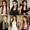 Tibetan Style Braided Ponytail - Bubble & Boxing Braid Hair Accessories