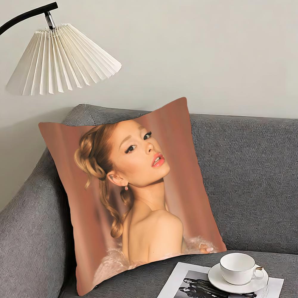 AAriana GrandeE Singer Cushion Cover Pillowcase Ultra Soft Skin Friendly Fabric Cloud Like Comfort Concealed Zipper