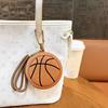 Creative Sports Style Silicone Coin Purse Wallet Basketball Football Shaped Storage Bag Headphone Box Schoolbag Pendant Keychain