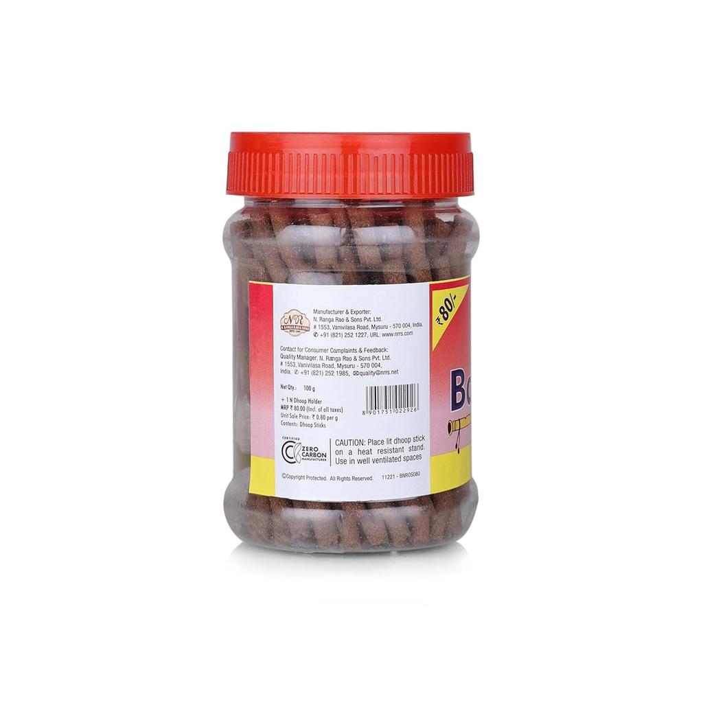 Cycle Pure Bansuri Rose Dhoop Sticks 100g Each Pack of 4 | Handcrafted Bambooless Incense for Puja & Meditation