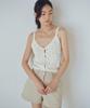 Yulago Crochet Button Sleeveless Knit