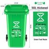 Large Outdoor Sanitation Trash Can with Lid