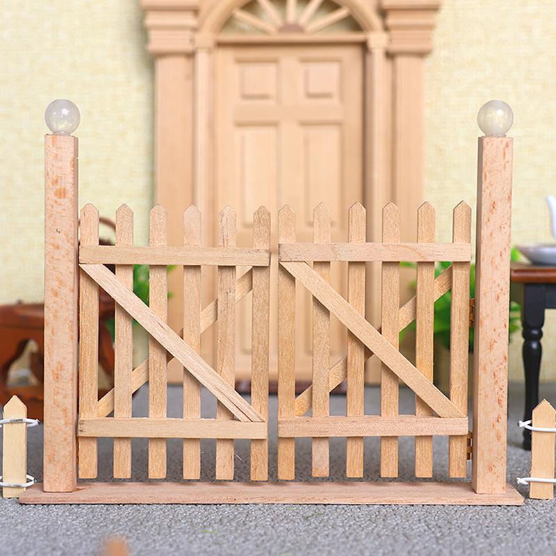 1pcs 1:12 Dollhouse DIY Door Windows Furniture Miniatures Wooden Accessories Pretend Play Toy For Kids