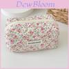 Classic Floral Pattern Makeup Bag With Zipper For Girls Travel And Daily Use