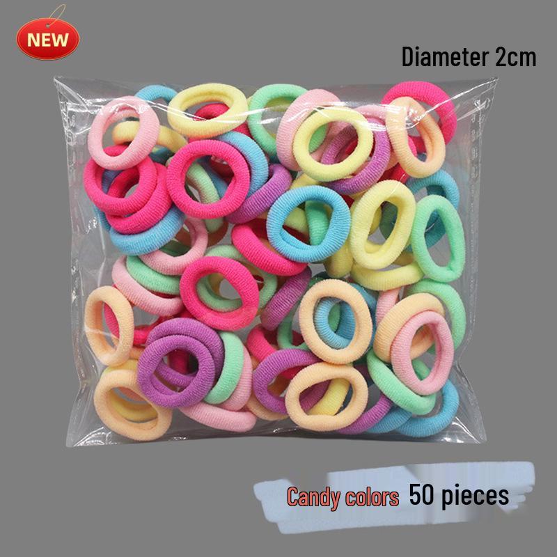 

High-Elasticity, No-Damage Hair Ties for Little Girls – Candy Color Thumb Bands