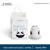 Nanshan Series Panda Zen White Ceramic Travel Tea Mug