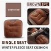 Car Flannel Seat Pad Front Rear Seats Cushion Winter Warm Mat For Jeep Wrangler-JK Liberty JL Cherokee Patriot Commander ALU1