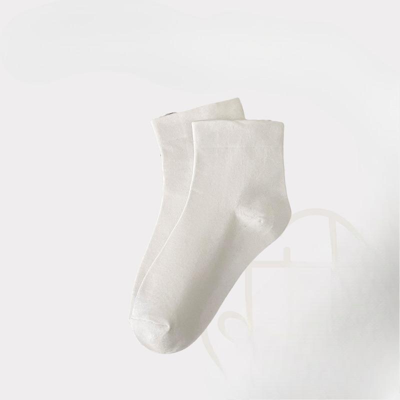 Candy-colored Socks for Girls, Dopamine Girls, Colorful Mid-calf Socks, Solid-colored Boneless Postpartum Socks