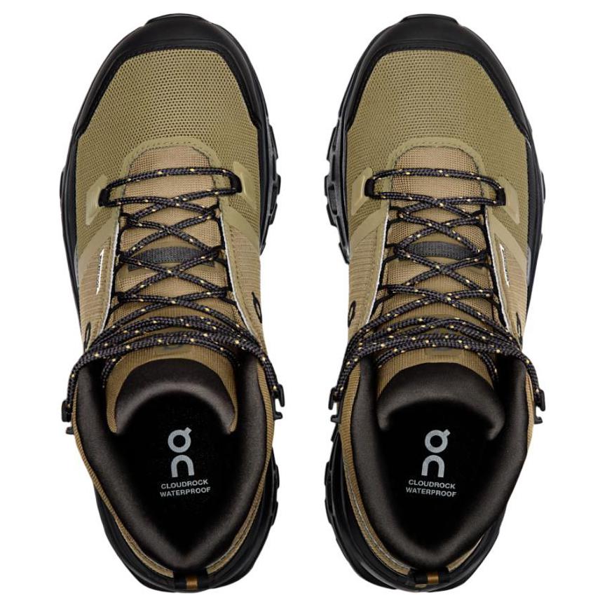 ON Cloudrock Waterproof Hunter Black Men Sneakers Tan 3MF10161473