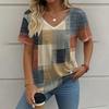 Plus Size Heart Design Pattern Printed T-shirts Summer Fashionable High Quality Short Sleeved