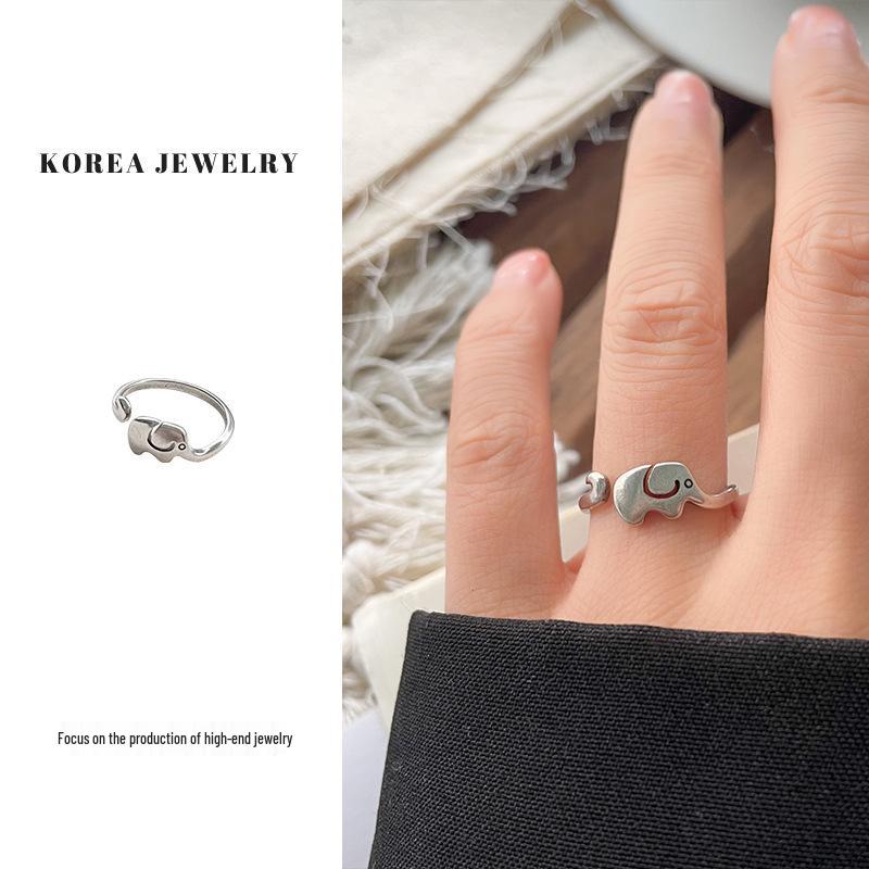 "Anello a forma di gatto in argento sterling 925 Lanzhi – Gioiello di lusso leggero con indice aperto"