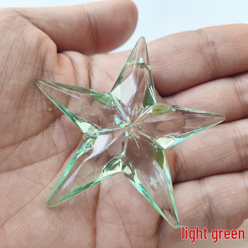 Acrylic 56MM Five-Pointed Star Pendant for DIY Wedding or Christmas Decor