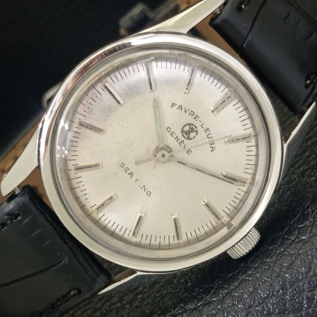 

VINTAGE ШВЕЙЦАРСКИЕ МУЖСКИЕ ЧАСЫ С РУЧНЫМ ЗАВОДОМ FAVRE LEUBA SEA KING 101 a703006-1 R212-a703006