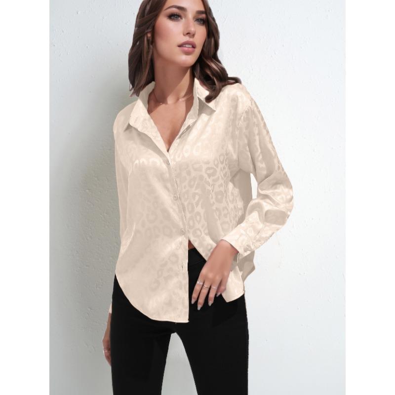 

Женская модная рубашка больших размеров с длинным рукавом XXL абрикосовый