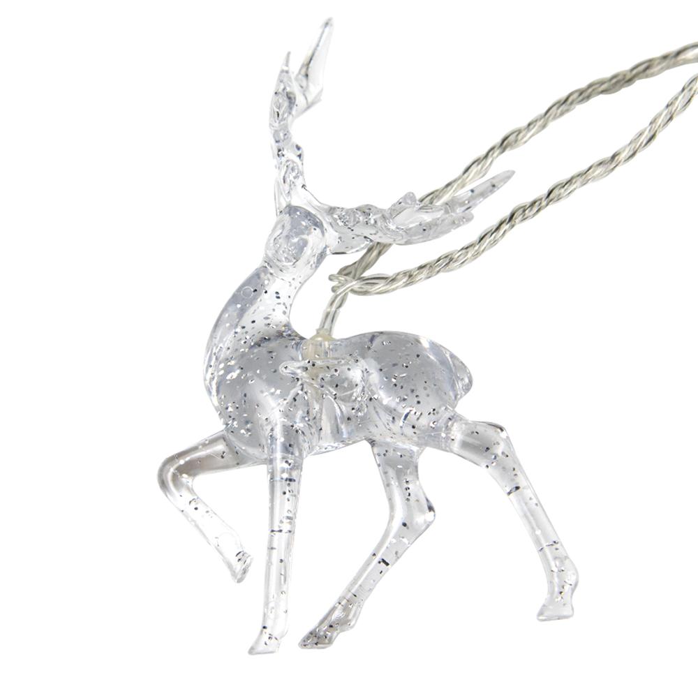 Transparent Reindeer LED String Lights