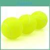 Durable 6.5cm Rubber Ball For Pets Bright Green And Orange