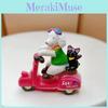 Cat Dog Resin Riding Motorcycle Action Figure Model Toy Micro Landscape Decorate