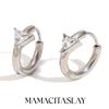 MamacitaSlay 316l Stainless Steel Zircon Hoop Earring 18K Gold Plated Waterproof  Minimalist Jewelry for Women 2026 Trend Gift