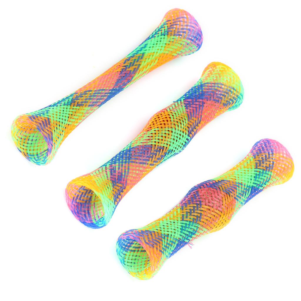 3Pcs Cat Spring Shape Tube Toy Colorful Bouncing Interactive Toy with Bell and Catnip
