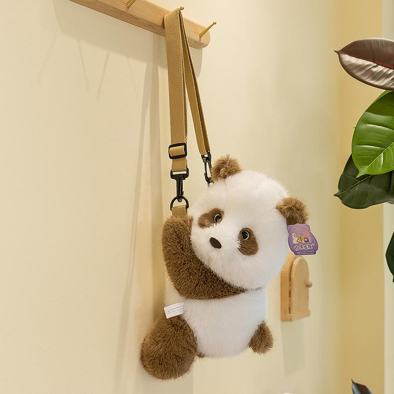 New Animal Trend Schoolbag Children's Plush Messenger Bag Husky Doll Going Out Travel Backpack