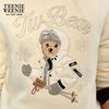 Teenie Weenie Women's Embroidered Bear Sweatshirt