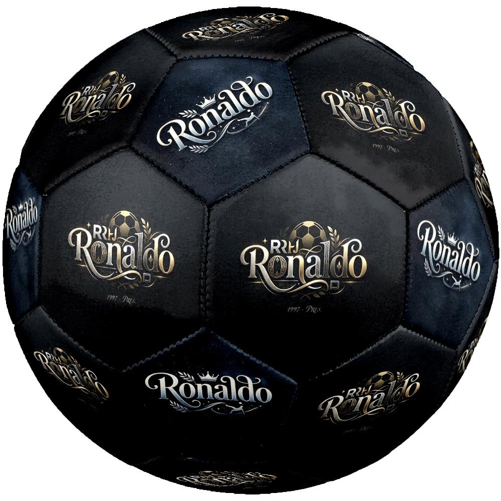 Ronaldo's Legacy Sports Size 5 Soccer Football Machine-Stitched Indoor/Outdoor Training and Matches Ideal for Soccer Enthusiasts