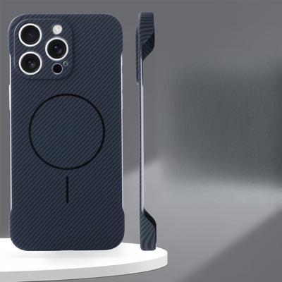 Aplicabil Pentru IPhone16ProMax Kevlar Carcasă Subțire cu Aderență Magnetică Fină Apple 15 Mat Anti-cădere 14 Carcasă de Protecție