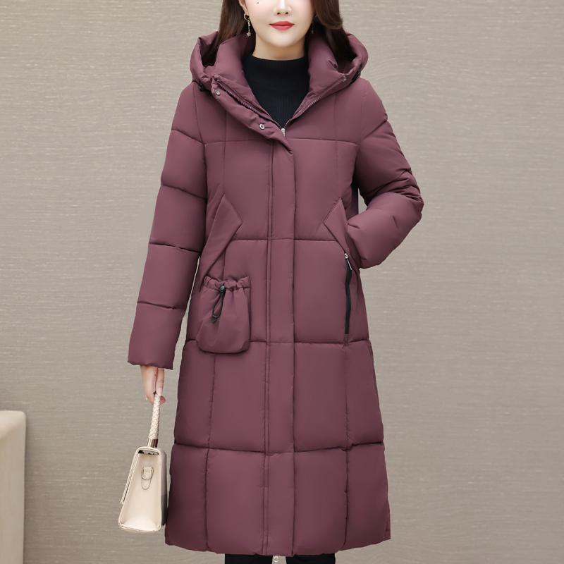 Fashion Winter Long Coat Female Clothes Hooded Thick Warm Casual Winter Jacket Women's Parkas