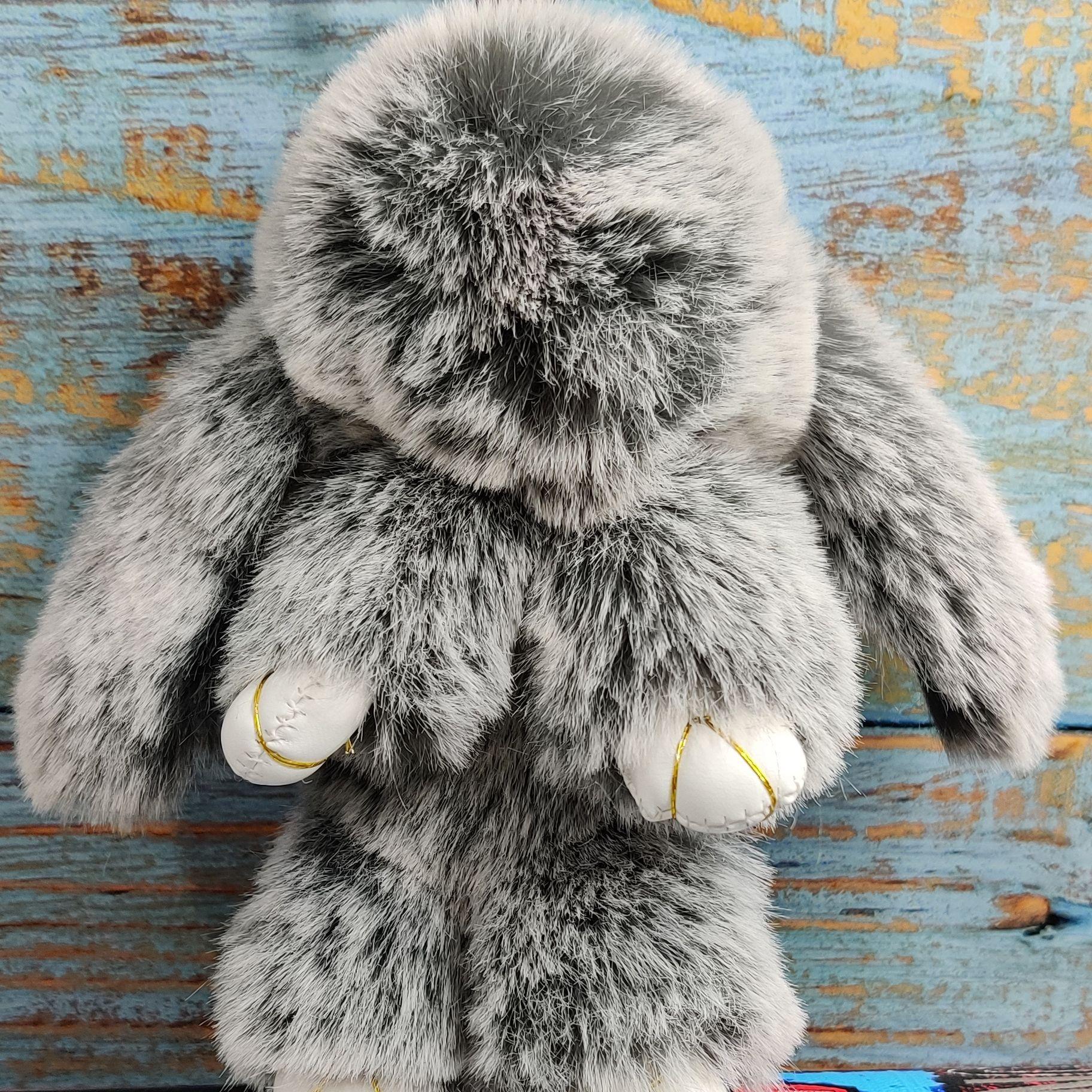 

DIY Cute Rabbit Pretending To Be A Dead Rabbit Keychain Pendant for Women’s Bag Car Pendant Customization
